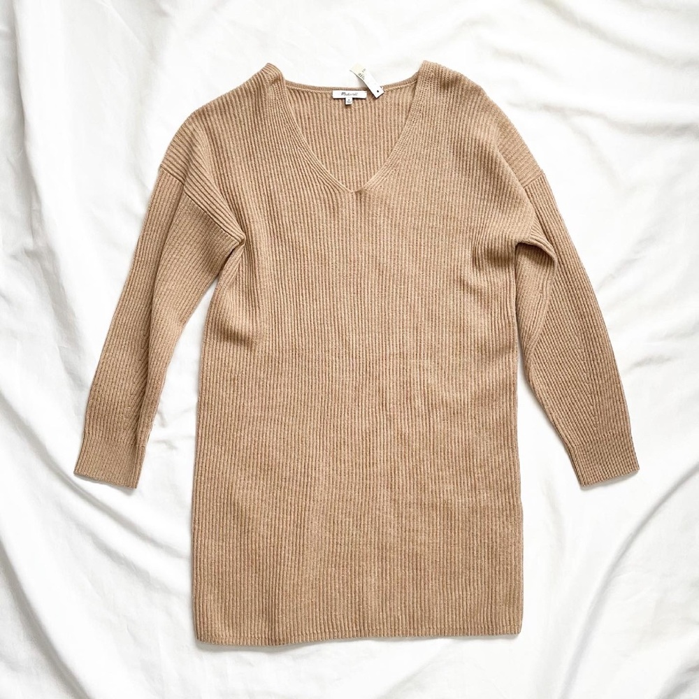 Madewell Relaxed V-Neck Sweater Dress